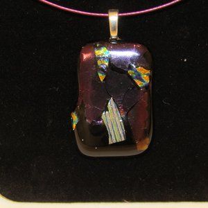 Dichroic Pendant Necklace